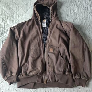 Carhartt Men's Brown Hooded Jacket